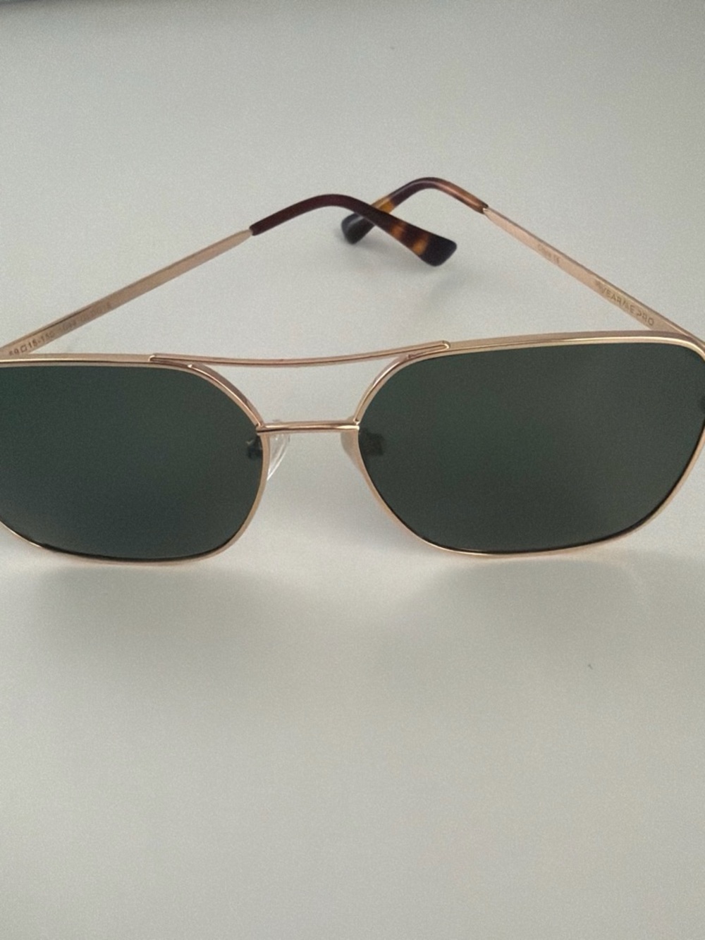 WearMe Pro Aviator Sunglasses Gold Frame Unisex Stylish Eyewear